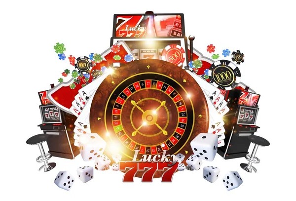 Multi-camera studio view of live dealer in action